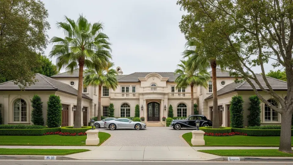 Residence where shades and arrival are part of the system
